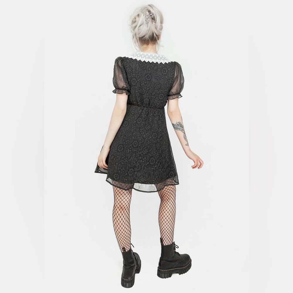 Disturbia Phantasma Lace Collar Mini Dress US 8 / UK 12 - Picture 5 of 10